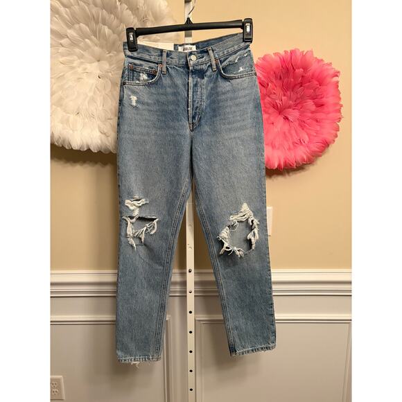 NWT AGOLDE FEN HIGH RISE RELAXED TAPER JEANS SIZE 25 - Picture 1 of 6